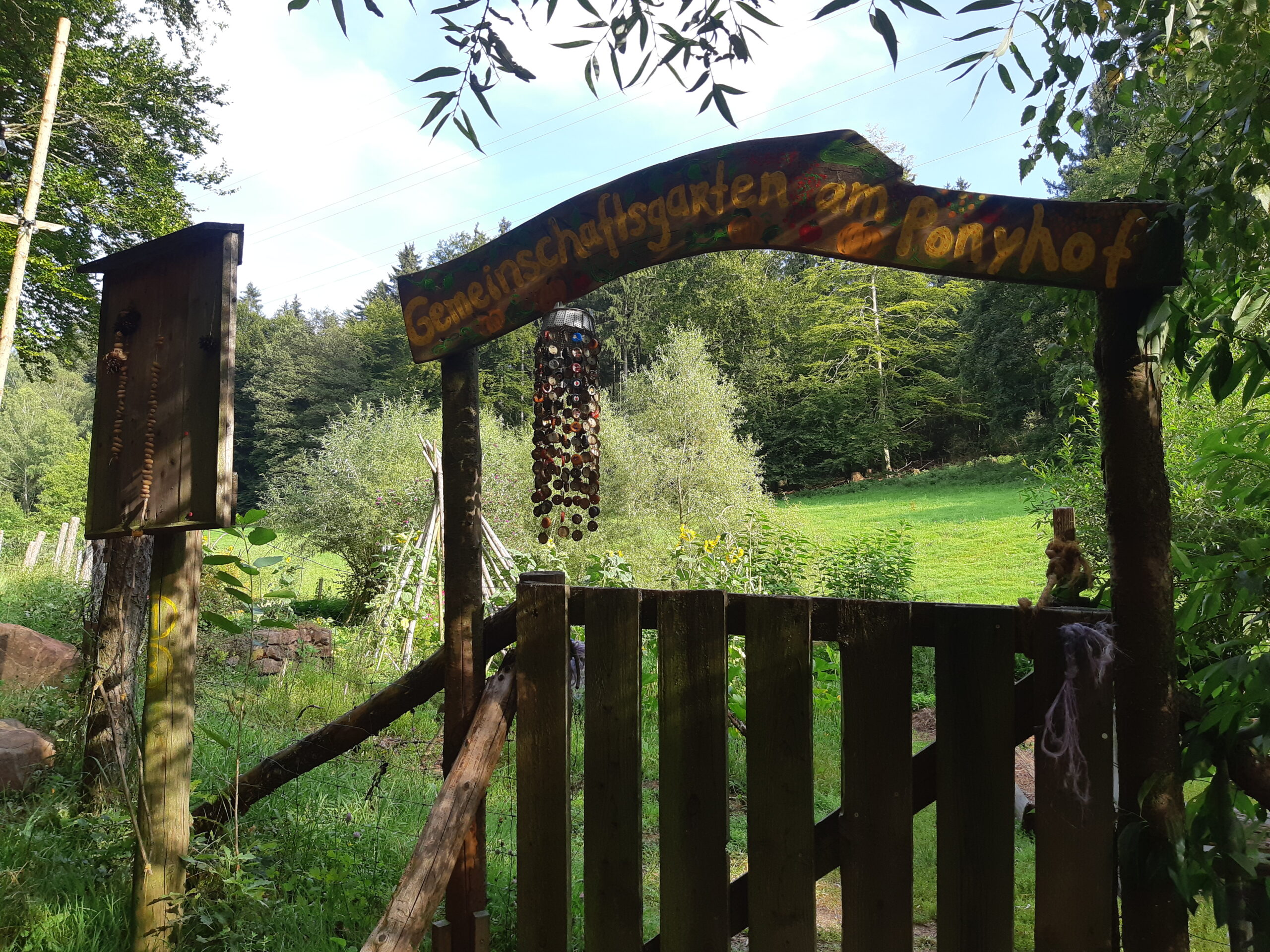 Gemeinschaftsgarten Eingang