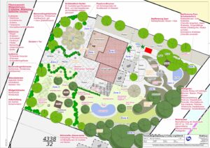 Permakulturplanung Lageplan 2-4 Maßnahmen + Bepflanzung Ohrdruf