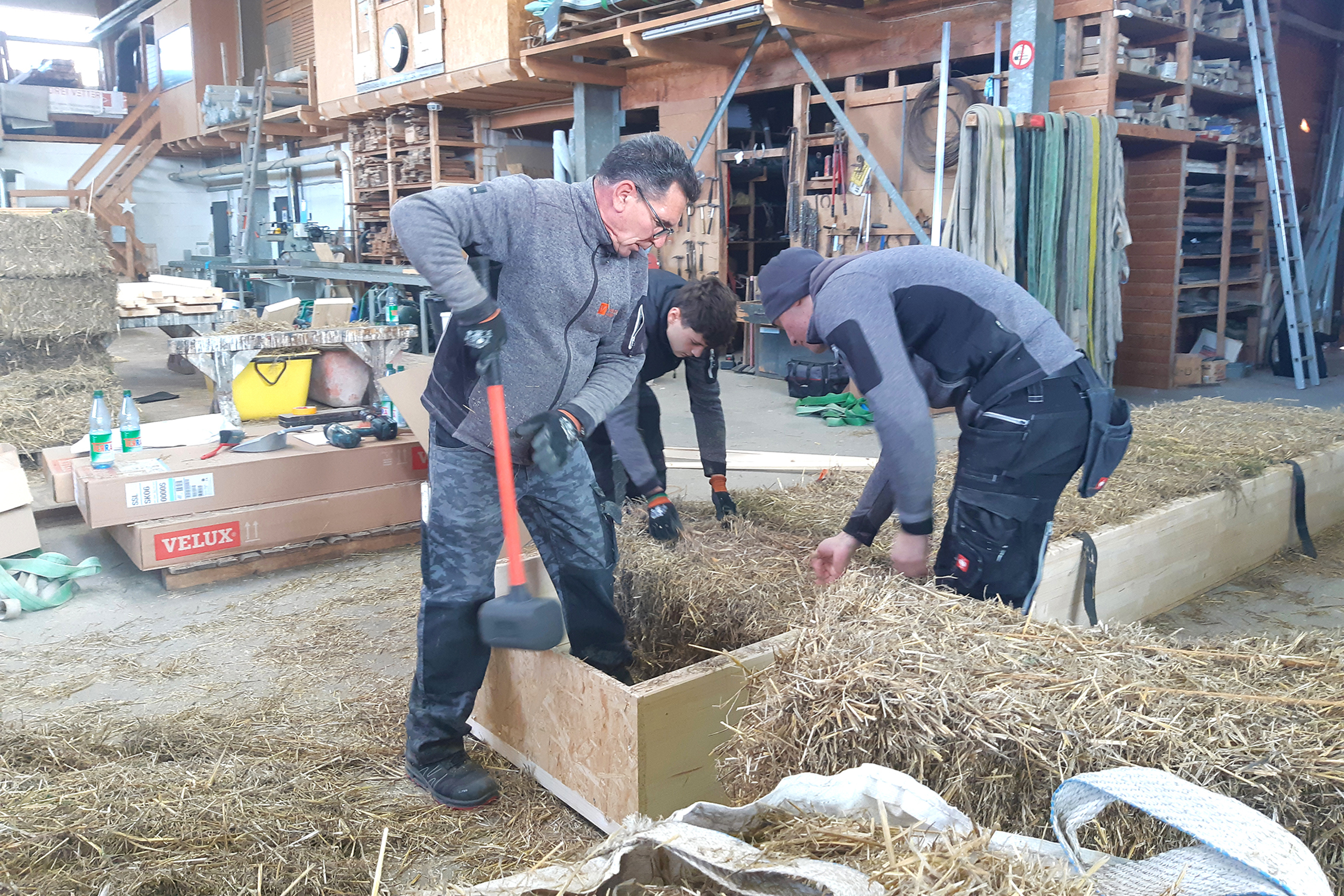 CO2 Minimierung durch Stroh-Holz-Bauweise