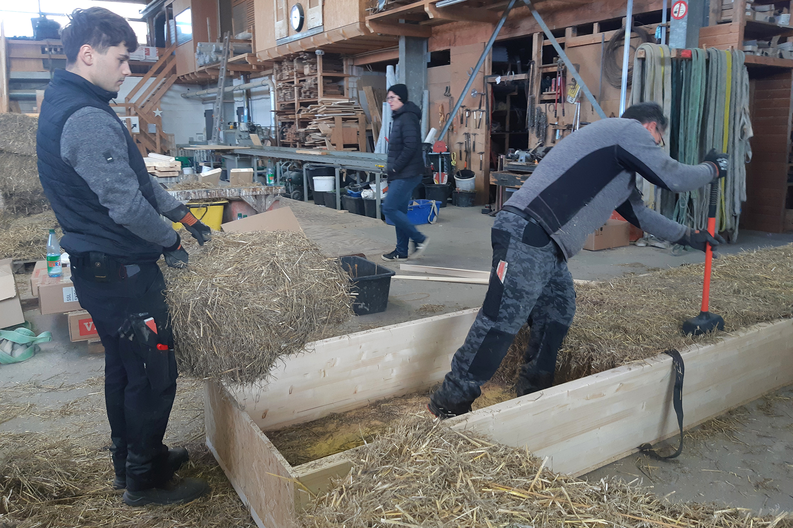 Stroheinbau Dachelemente